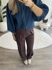 Button Pantalon Anna | Bordeaux