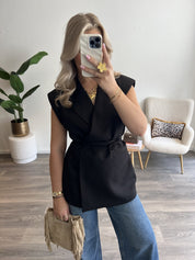 Tess Gilet | Zwart