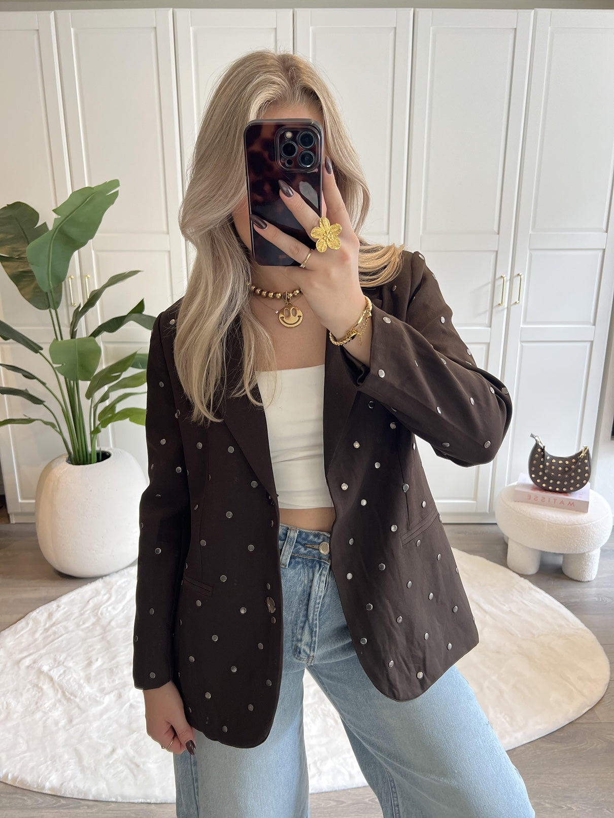 Stud Blazer Sammy | Choco