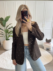 Stud Blazer Sammy | Choco