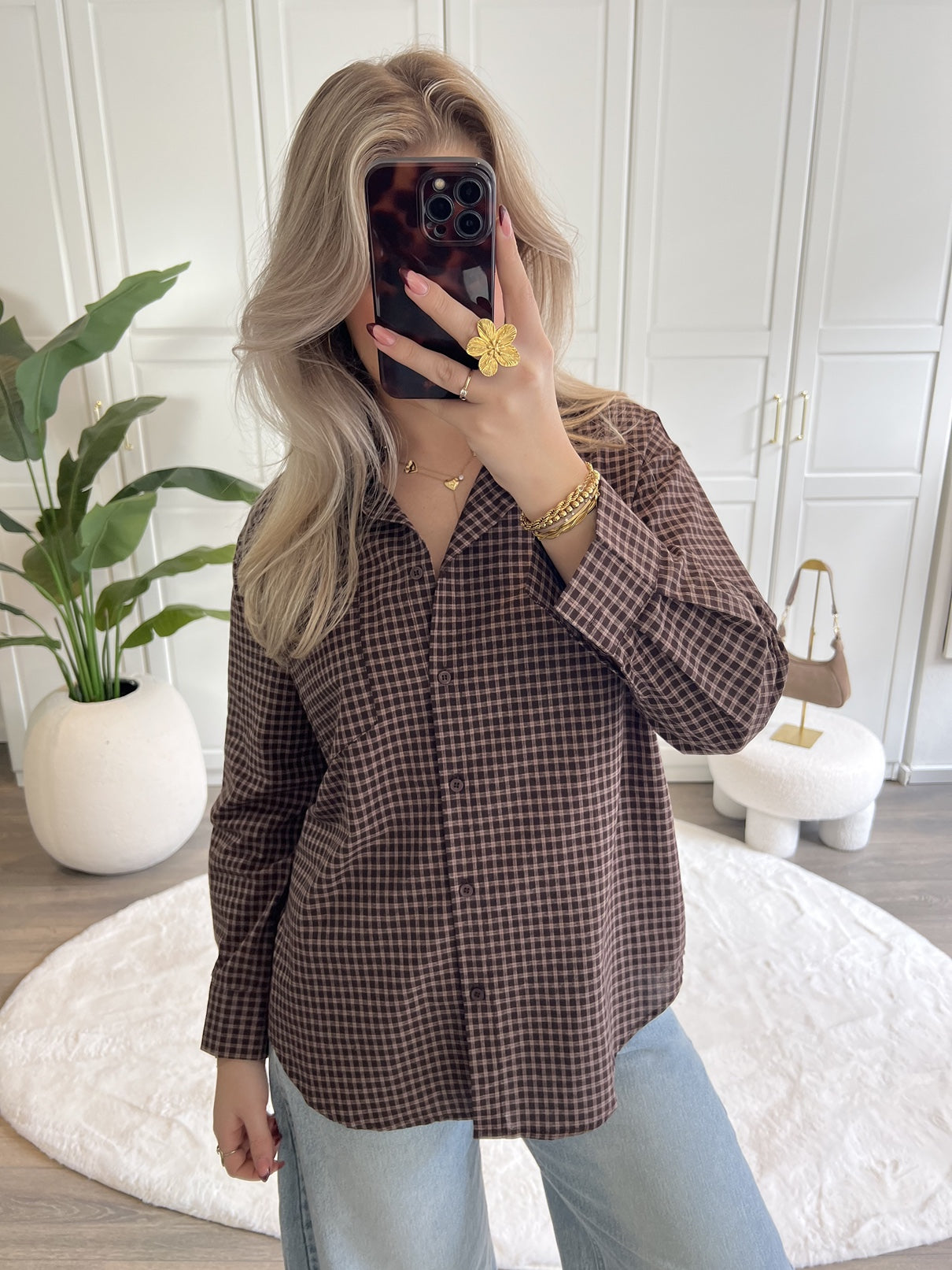 Blouse Xelly | Bruin