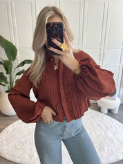 Blouse Ivy | Roest