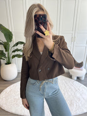 Cropped Blazer Melanie | Choco