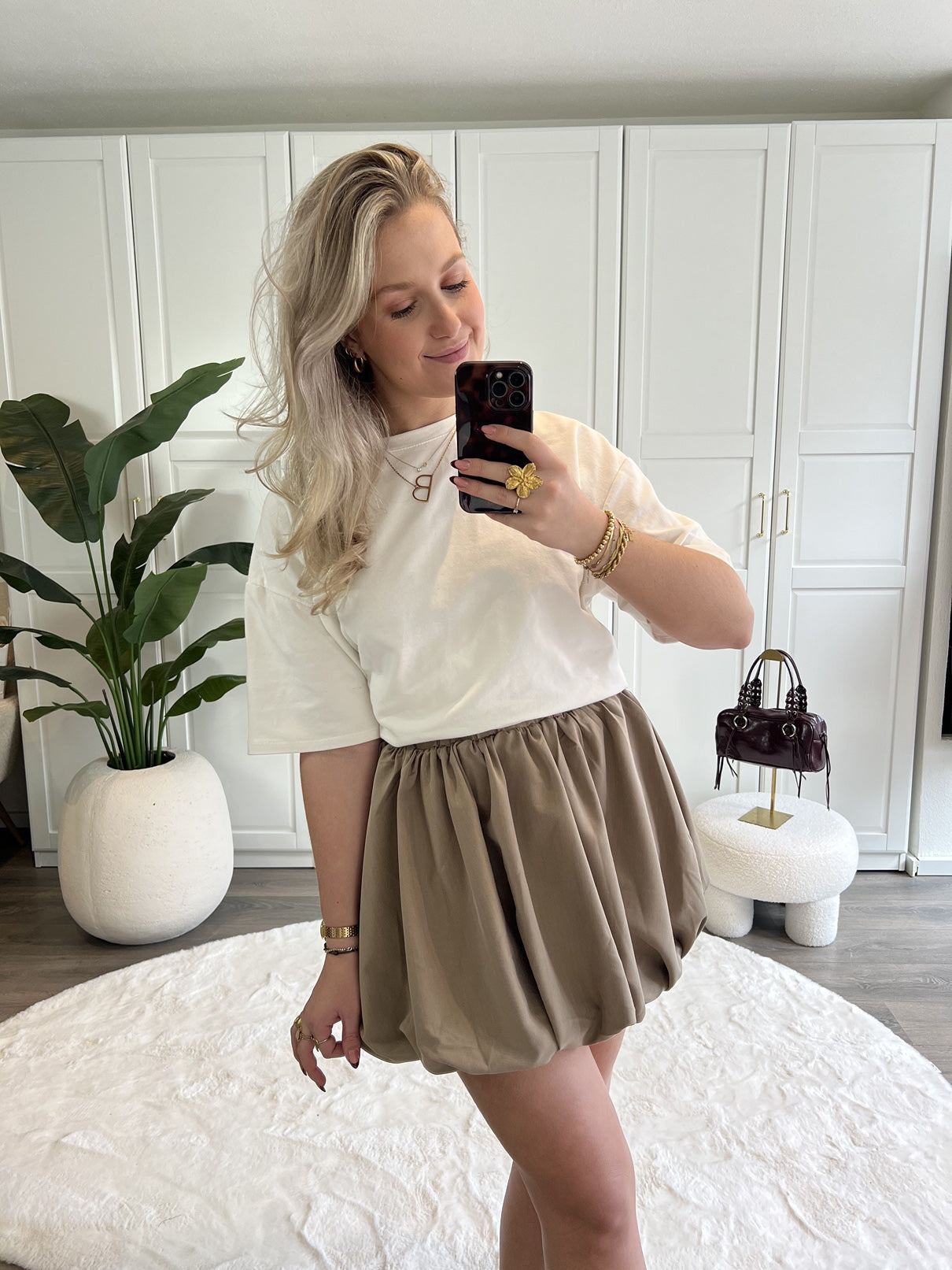 Ballon Rokje Yael | Beige