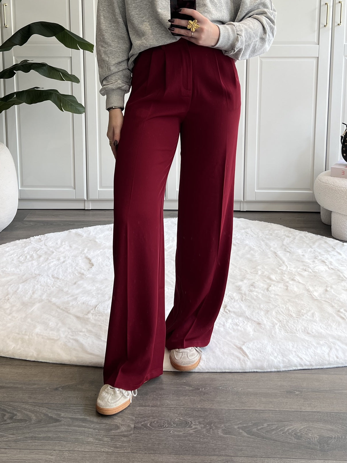 Wide Leg Pantalon Lizzy | Bordeaux