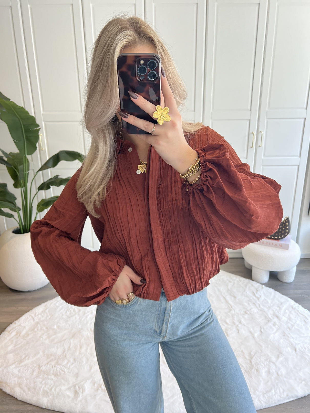Blouse Ivy | Roest
