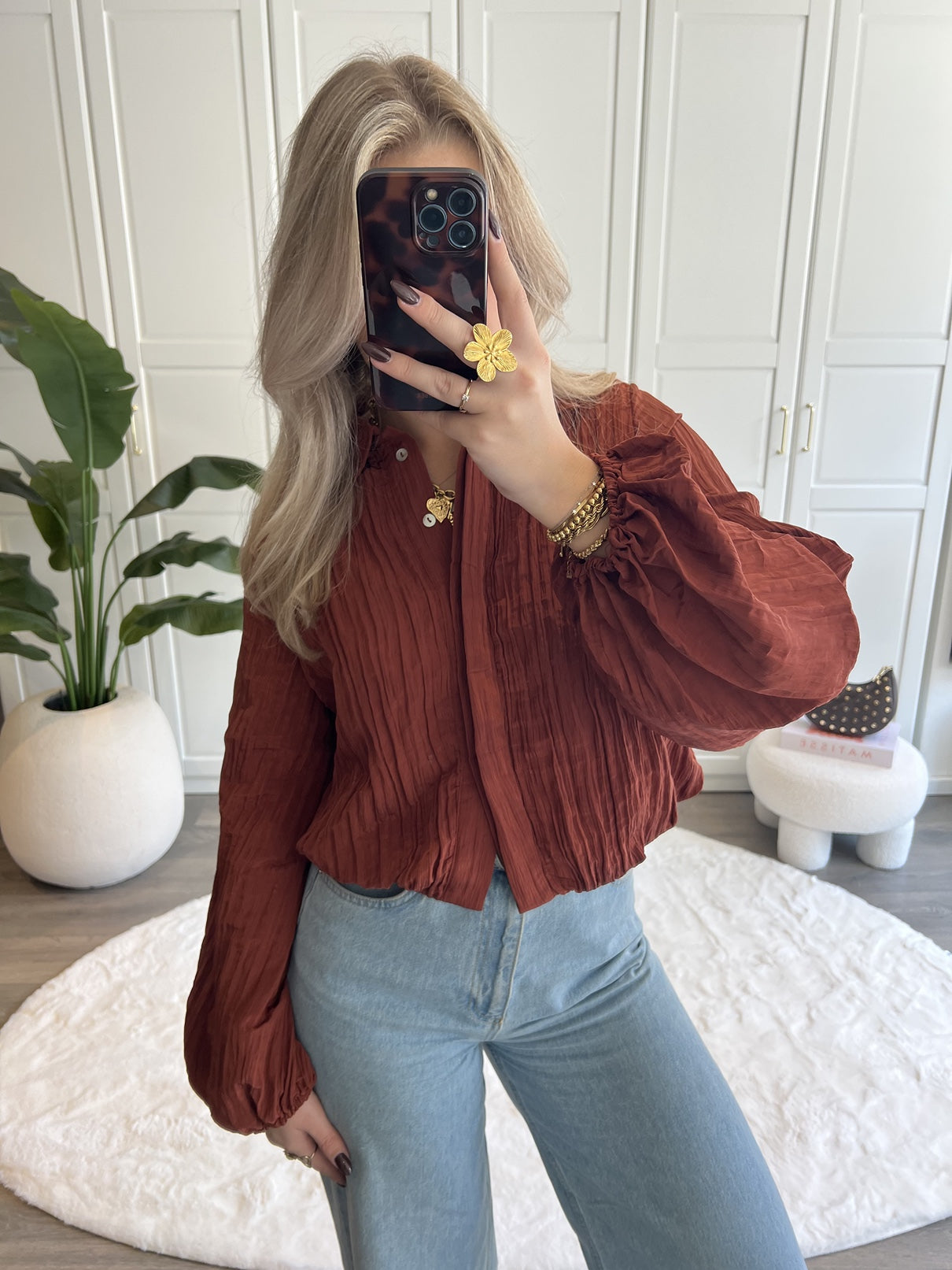 Blouse Ivy | Roest