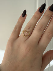 Twisted Heart Ring