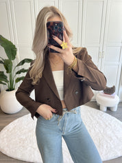 Cropped Blazer Melanie | Choco