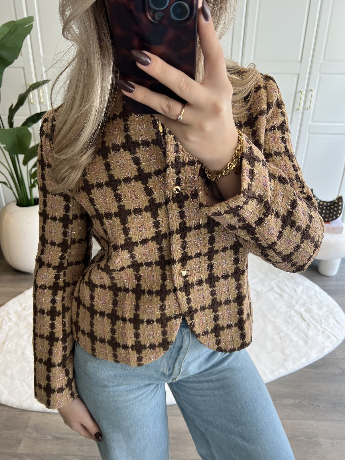 Tweed Jacket Julia | Choco