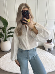 Blouse Roos Longsleeve | Wit