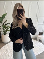 Stud Blazer Sammy | Zwart