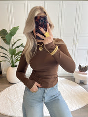 By Swan Longsleeve Top | Choco
