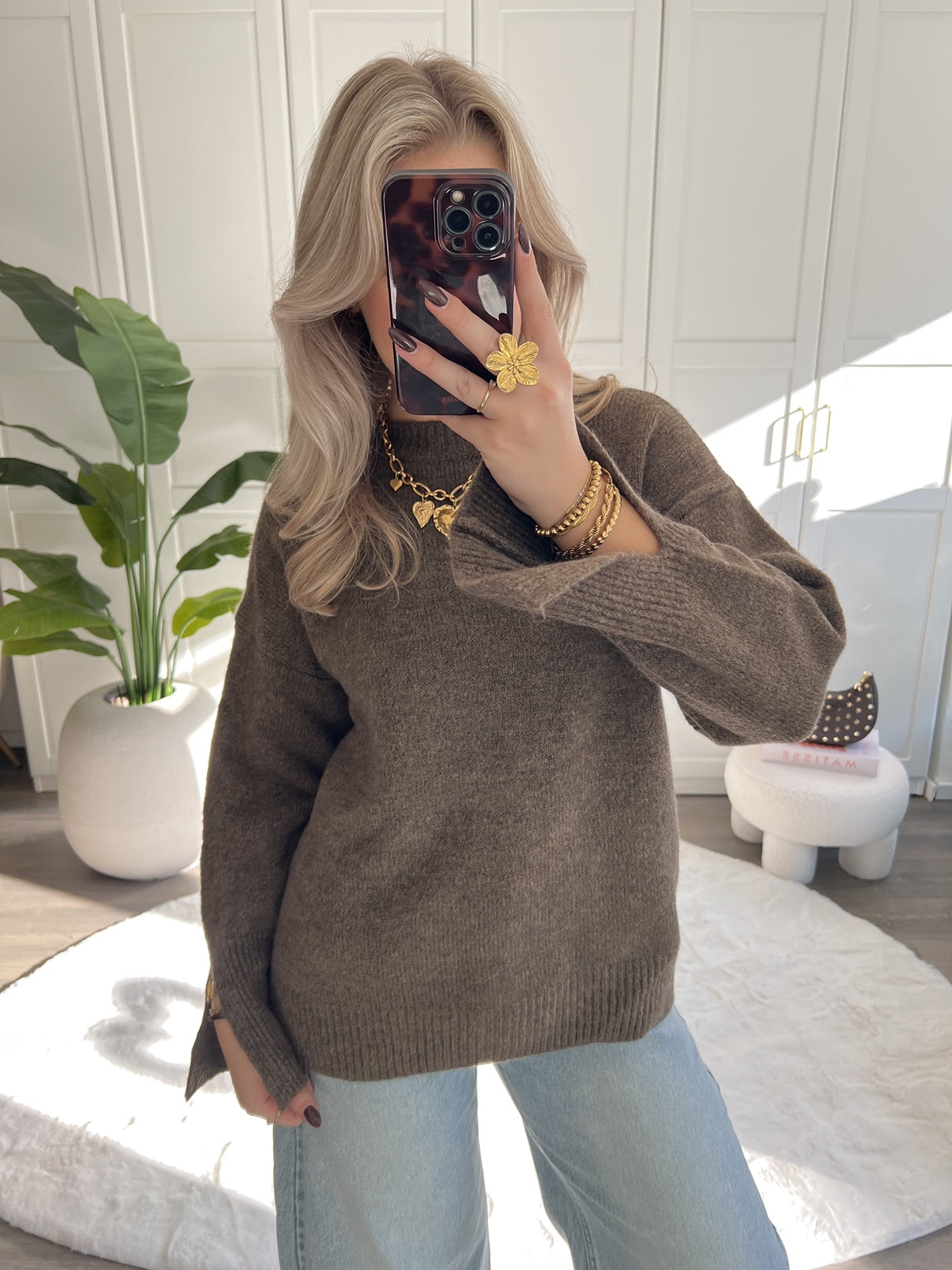 Trui Juultje | Taupe