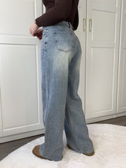 Wide Leg Jeans 3552 | Blauw