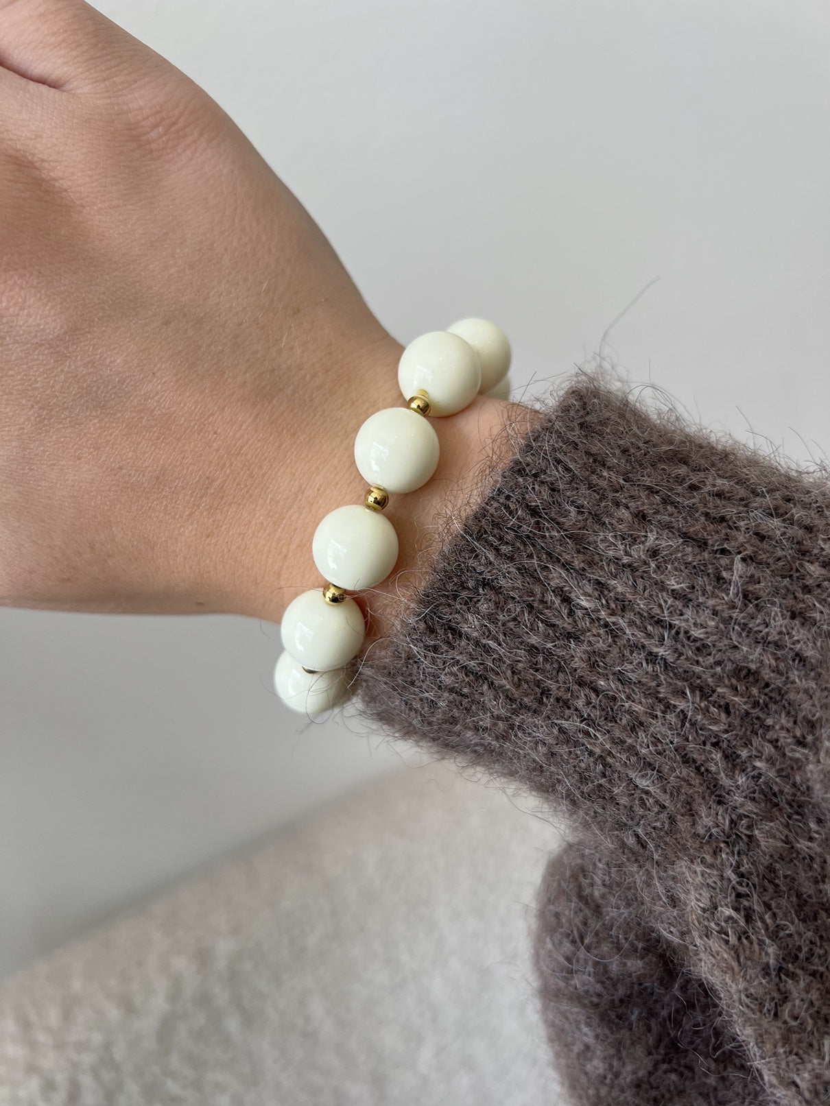Bubblegum Armband | Creme