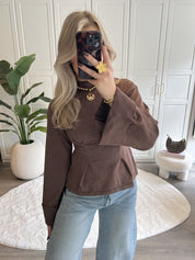 Fitted Trui Rowi | Bruin