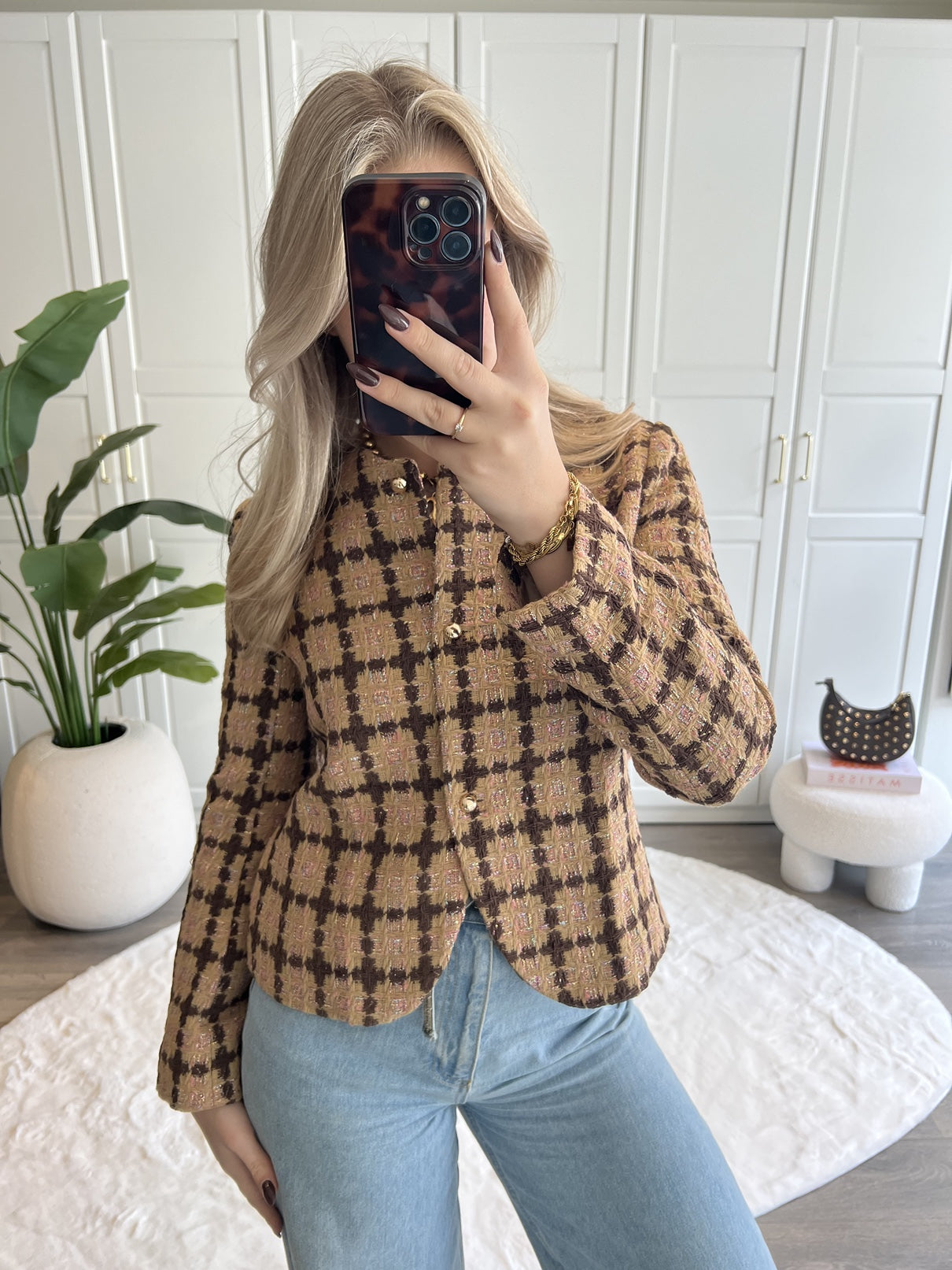 Tweed Jacket Julia | Choco