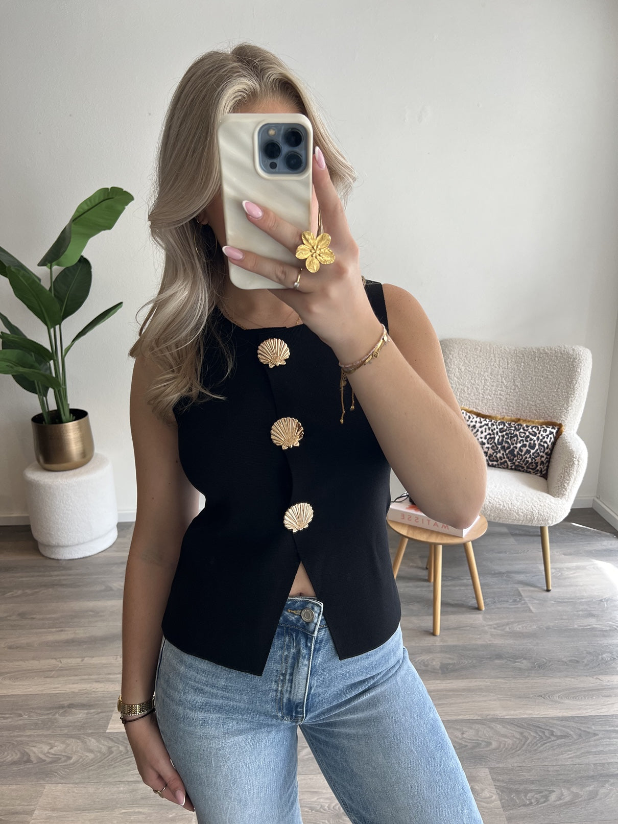Gilet Luna | Zwart