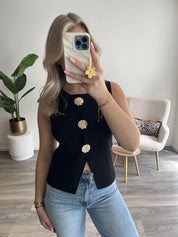 Gilet Luna | Zwart