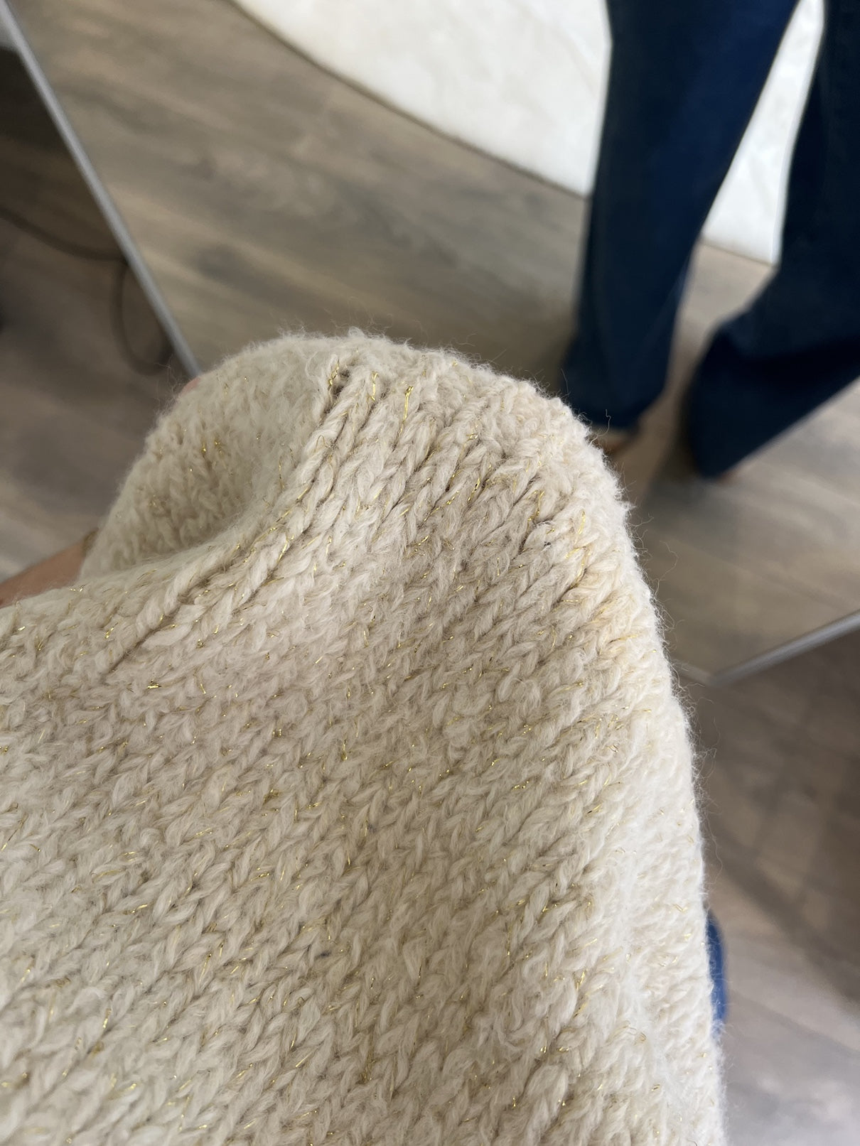 Trui Bella Glitter | Ecru