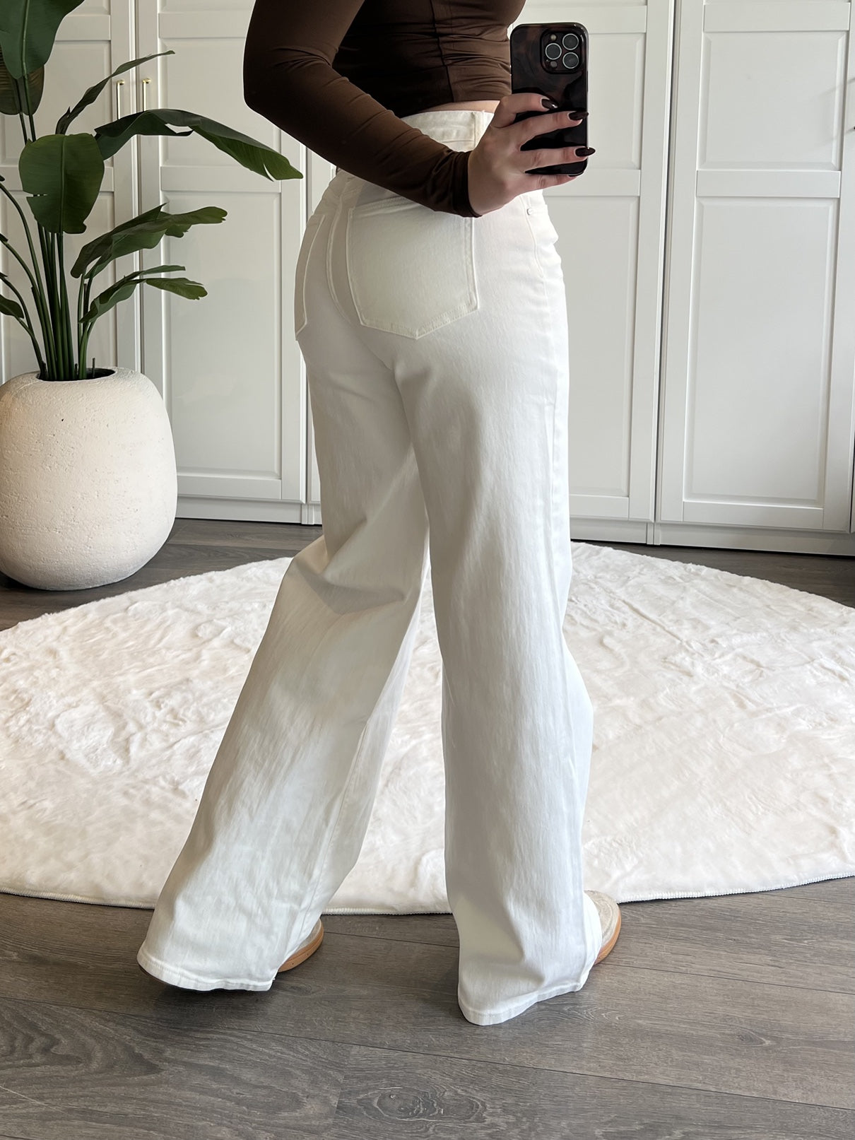 Midwaist Tall Wide Leg Jeans 3066 | Wit