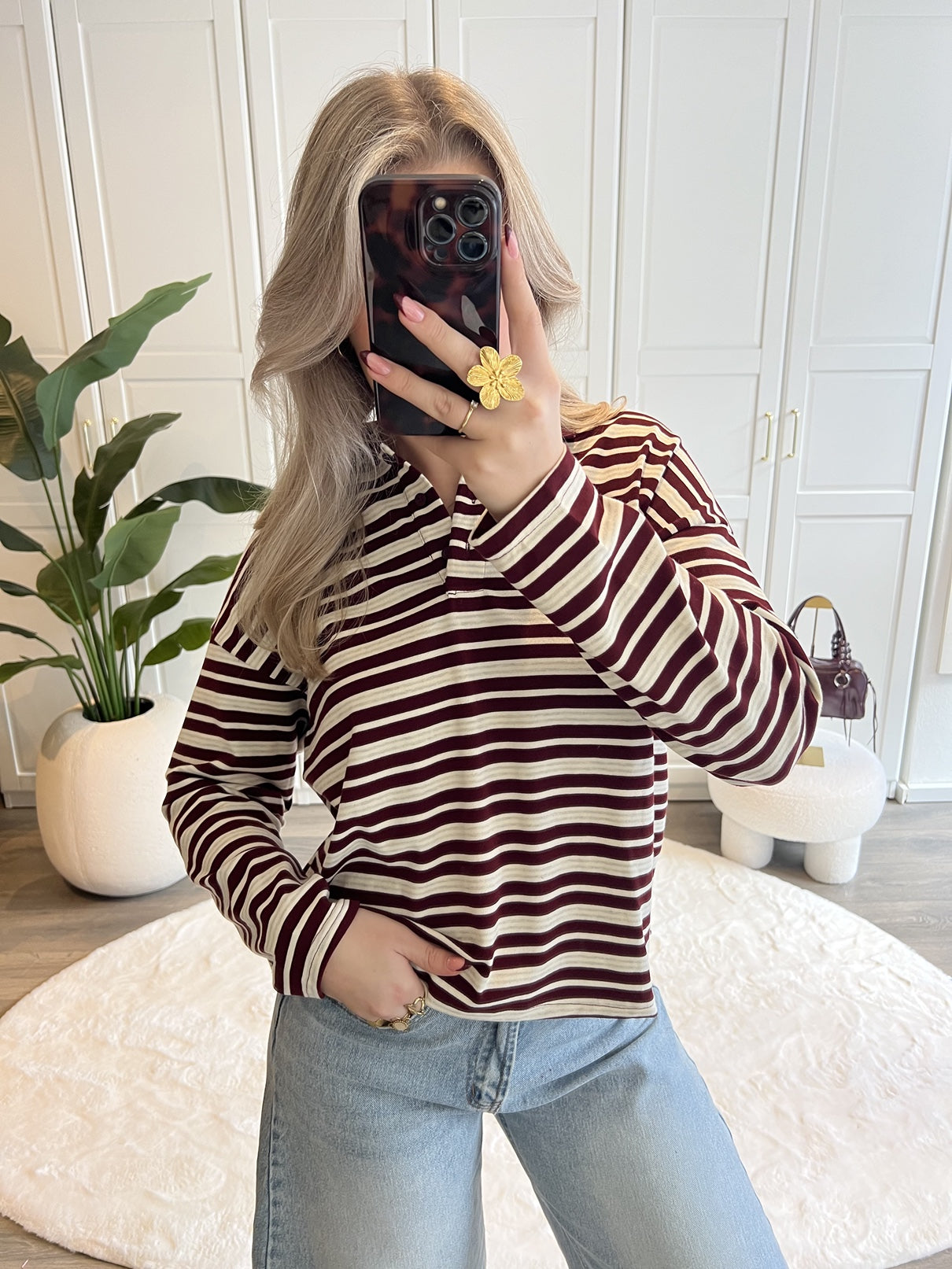Polo Knit Kiki | Bordeaux