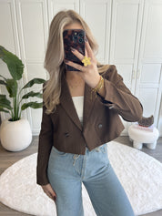 Cropped Blazer Melanie | Choco
