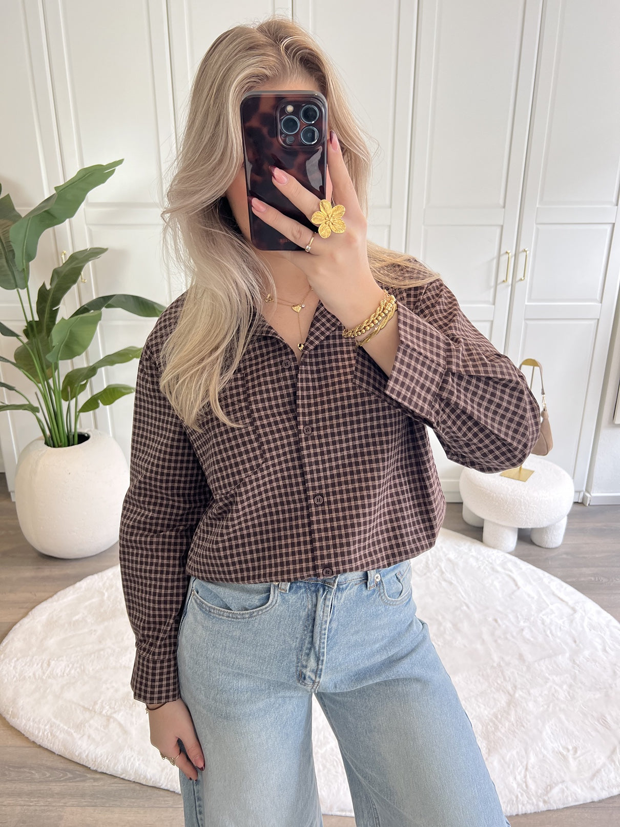 Blouse Xelly | Bruin