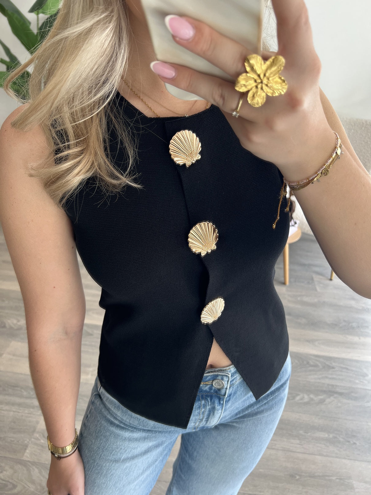 Gilet Luna | Zwart