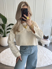 Tweed Top Roos | Ecru