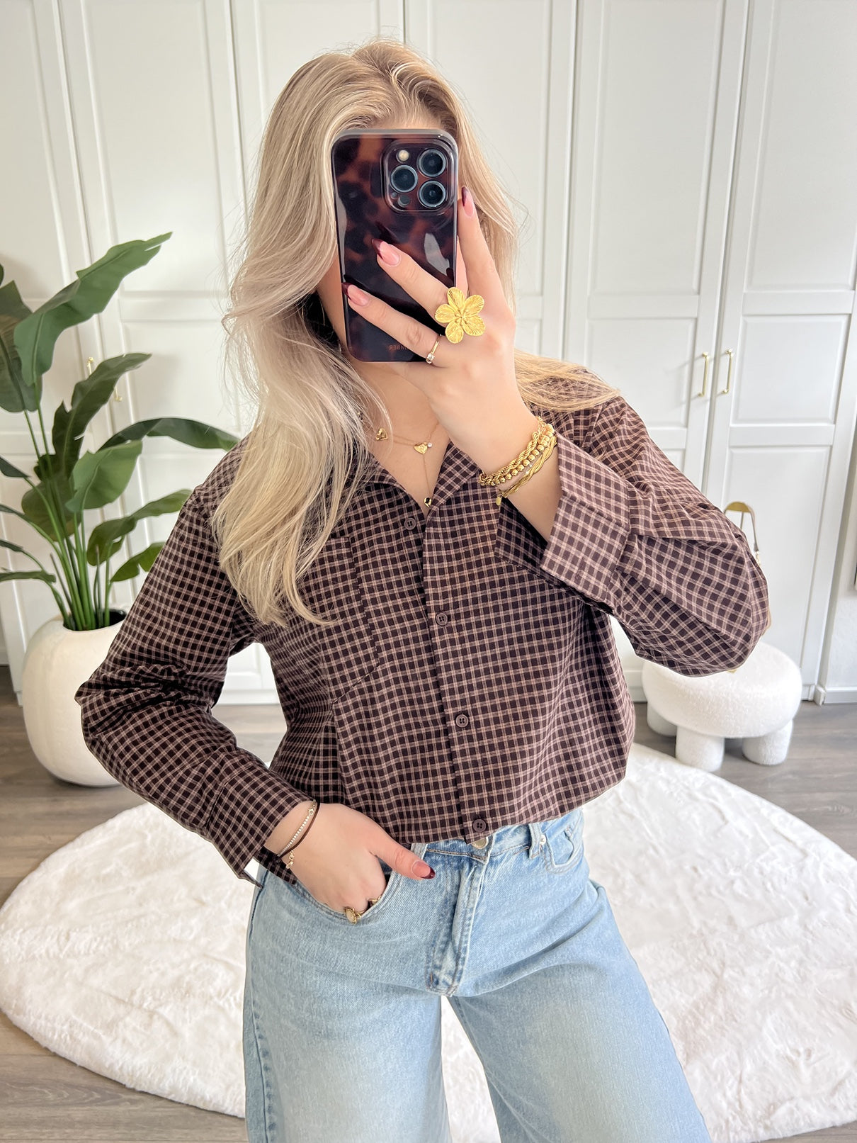 Blouse Xelly | Bruin