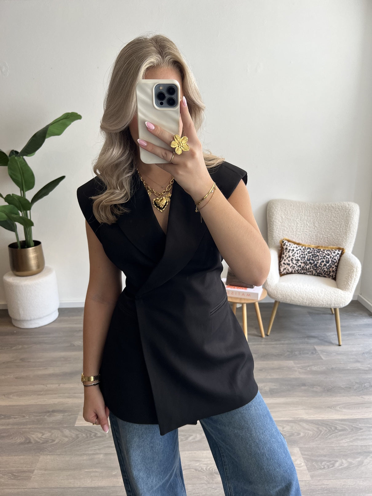 Tess Gilet | Zwart