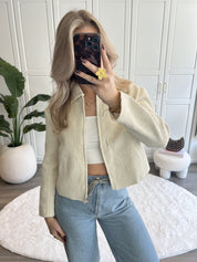 Tweed Jasje Sara | Ecru