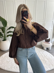 Blouse Roos Longsleeve | Choco