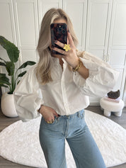 Blouse Roos Longsleeve | Wit