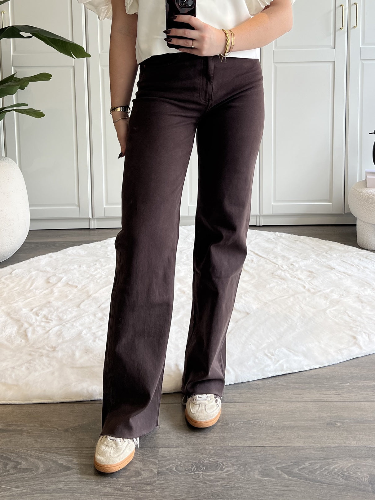 Tall Wide Leg Jeans 3636 | Choco “PRE-ORDER”