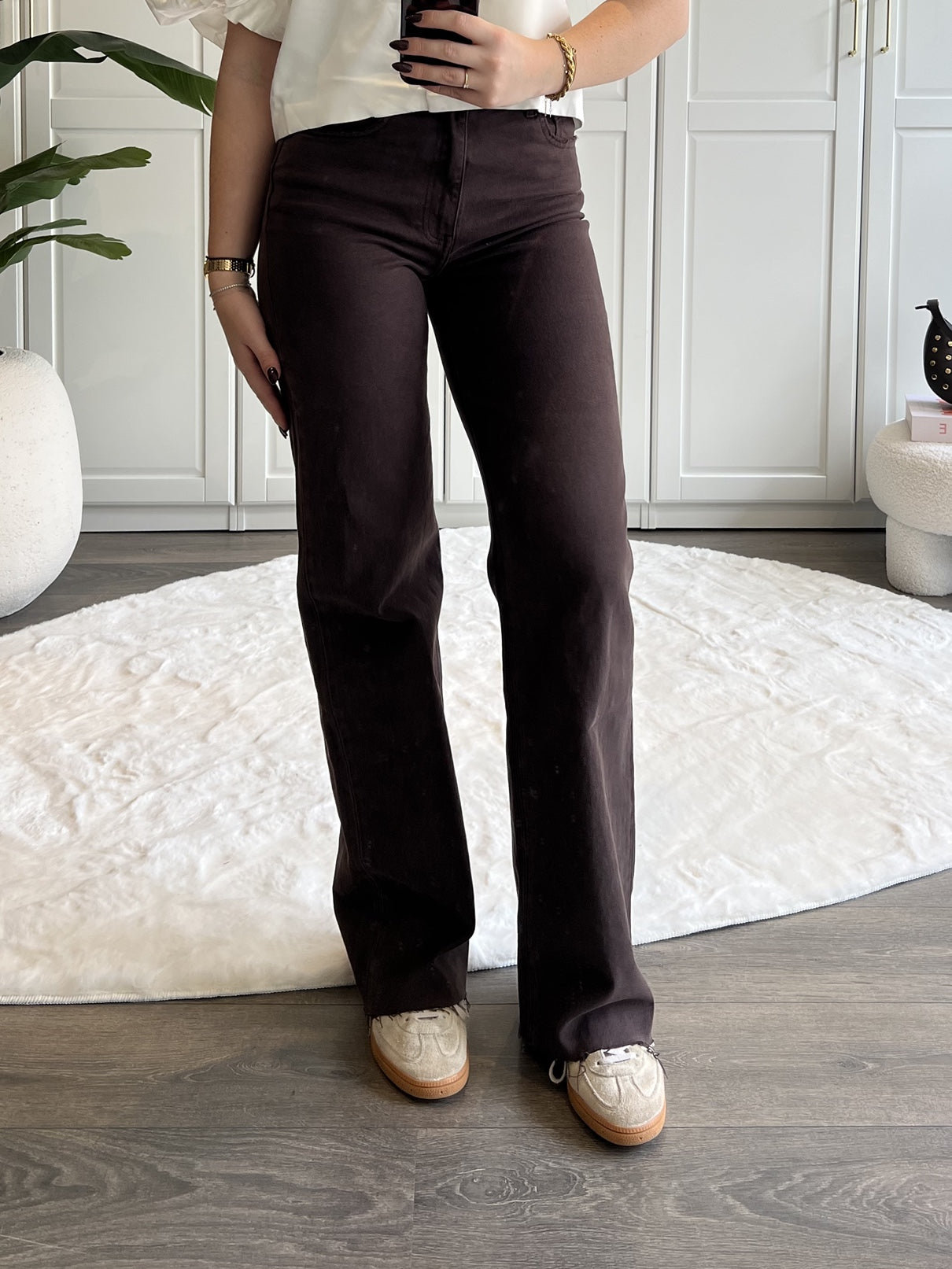 Tall Wide Leg Jeans 3636 | Choco “PRE-ORDER”
