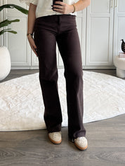 Tall Wide Leg Jeans 3636 | Choco “PRE-ORDER”