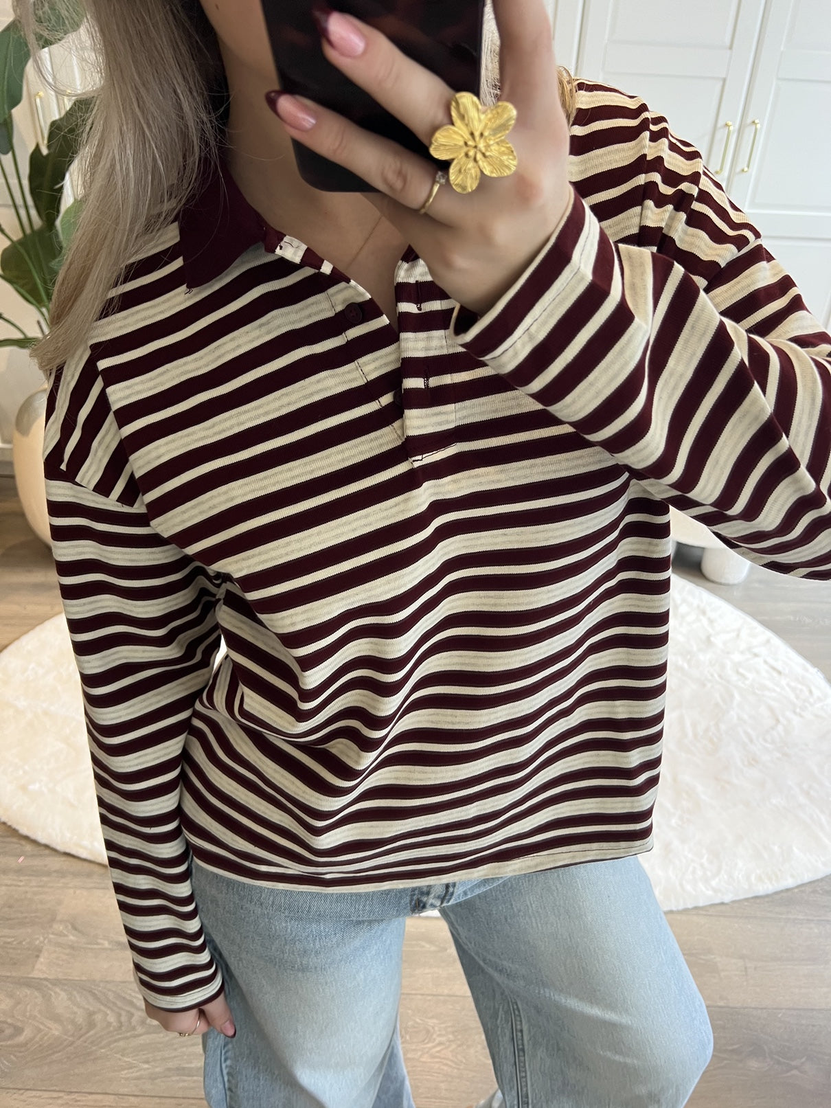 Polo Knit Kiki | Bordeaux