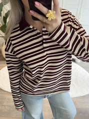 Polo Knit Kiki | Bordeaux