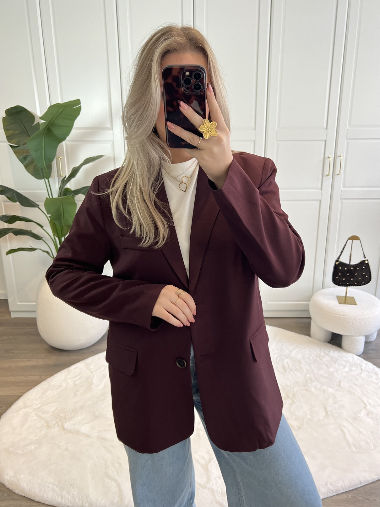 Split Blazer Tess | Bordeaux