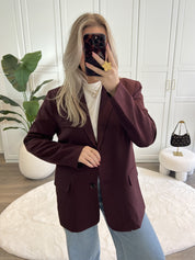Split Blazer Tess | Bordeaux